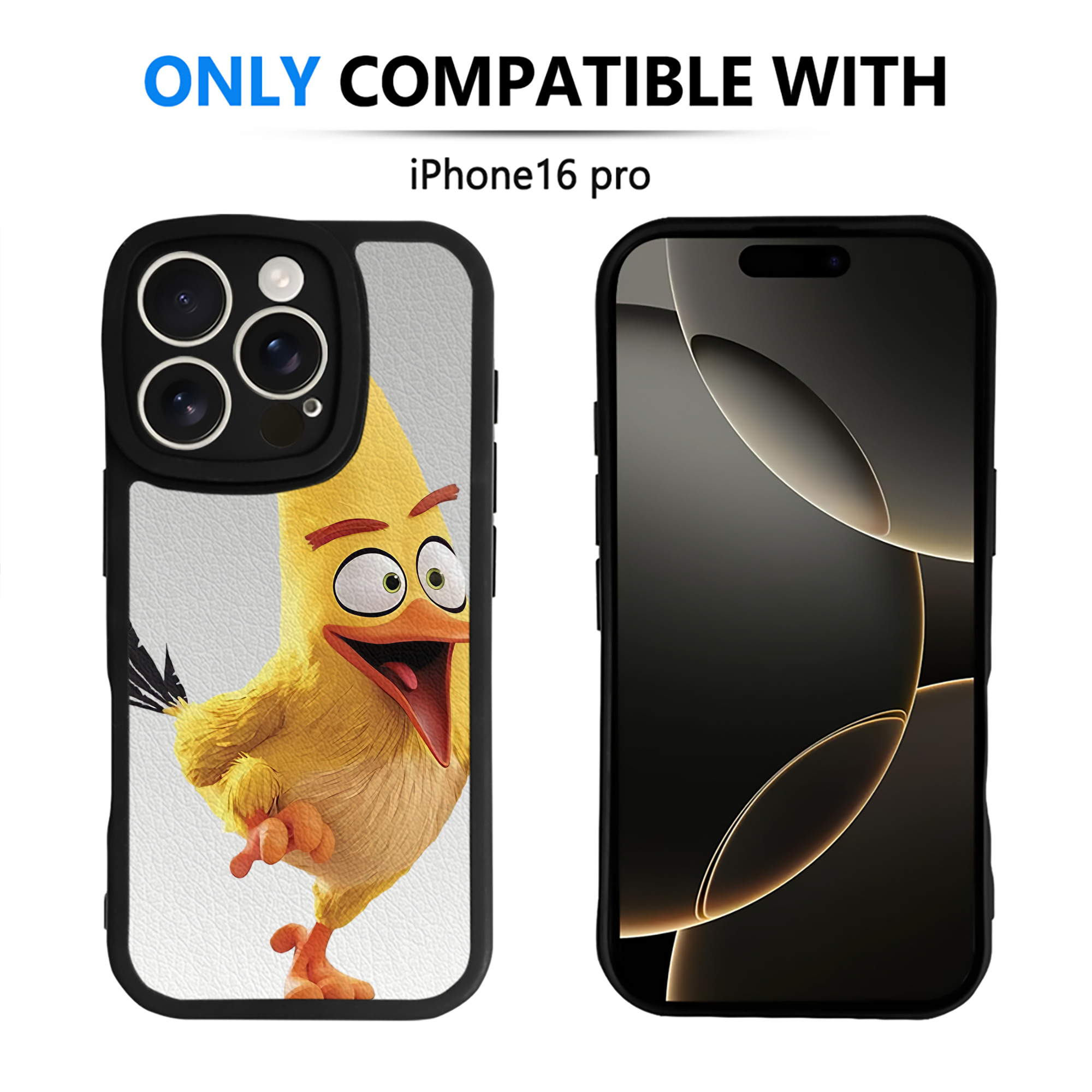 （画像用） Angry Birds アングリーバード 【iPhone 16シリーズ対応】シリコンスマホケース（レザー調） 材質：シリコン